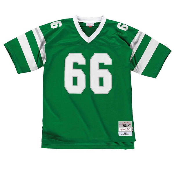 Men's Philadelphia Eagles #66 Bill Bergey Green Stitched Jersey Men's Philadelphia Eagles #66 Bill Bergey Green Stitched Jersey